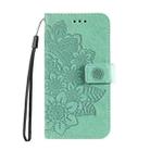 For OPPO Find X8 Seven-petal Flowers Embossing Leather Phone Case(Green) - 2