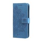 For OPPO F29 5G Global Seven-petal Flowers Embossing Leather Phone Case(Blue) - 2