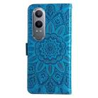 For OPPO K12x Embossed Sunflower Leather Phone Case(Blue) - 3