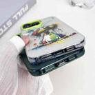 For iPhone 11 Double Layer Color Silver Series Animal Oil Painting Phone Case(Robot) - 4