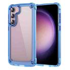 For Samsung Galaxy S23 5G Skin Feel TPU + PC Phone Case(Transparent Blue) - 1