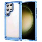 For Samsung Galaxy S22 Ultra 5G Skin Feel TPU + PC Phone Case(Transparent Blue) - 1