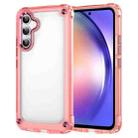 For Samsung Galaxy A54 Skin Feel TPU + PC Phone Case(Transparent Pink) - 1