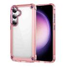 For Samsung Galaxy S24 5G Skin Feel TPU + PC Phone Case(Transparent Pink) - 1