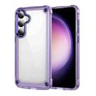 For Samsung Galaxy S24 5G Skin Feel TPU + PC Phone Case(Transparent Purple) - 1