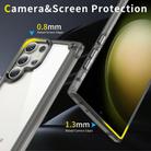 For Samsung Galaxy S25 Ultra 5G Skin Feel TPU + PC Phone Case(Transparent Black) - 3