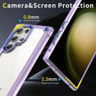 For Samsung Galaxy S25 Ultra 5G Skin Feel TPU + PC Phone Case(Transparent Purple) - 3