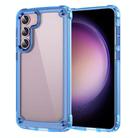 For Samsung Galaxy S25+ 5G Skin Feel TPU + PC Phone Case(Transparent Blue) - 1