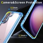 For Samsung Galaxy S25 5G Skin Feel TPU + PC Phone Case(Transparent Blue) - 3