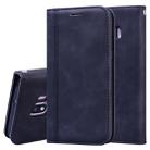 For Samsung Galaxy J2 Core Frosted Business Magnetic Horizontal Flip PU Leather Case with Holder & Card Slot & Lanyard(Black) - 1