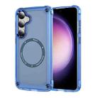 For Samsung Galaxy S24+ 5G Skin Feel TPU + PC MagSafe Magnetic Phone Case(Transparent Blue) - 1