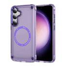 For Samsung Galaxy S24+ 5G Skin Feel TPU + PC MagSafe Magnetic Phone Case(Transparent Purple) - 1