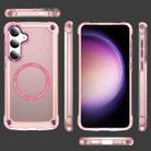 For Samsung Galaxy S25+ 5G Skin Feel TPU + PC MagSafe Magnetic Phone Case(Transparent Pink) - 2