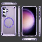For Samsung Galaxy S25 5G Skin Feel TPU + PC MagSafe Magnetic Phone Case(Transparent Purple) - 2