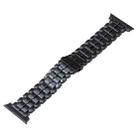 For Apple Watch SE 2022 40mm Five Beads Titanium Steel Watch Band(Black) - 1