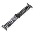 For Apple Watch Series 9 41mm Five Beads Titanium Steel Watch Band(Grey) - 1