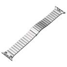 For Apple Watch Ultra 2 49mm Flat Buckle Stainless Steel Watch Band(Silver) - 1