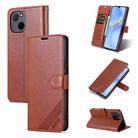 For Huawei Maimang A20 AZNS Sheepskin Texture Flip Leather Phone Case(Brown) - 1