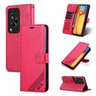 For Huawei Enjoy 70 AZNS Sheepskin Texture Flip Leather Phone Case(Red) - 1