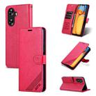 For Huawei Enjoy 70z AZNS Sheepskin Texture Flip Leather Phone Case(Red) - 1