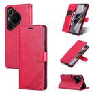 For Huawei Pura 70 Pro / 70 Pro+ AZNS Sheepskin Texture Flip Leather Phone Case(Red) - 1