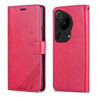 For Huawei Pura 70 Ultra AZNS Sheepskin Texture Flip Leather Phone Case(Red) - 1