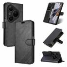 For Huawei Pura 80 Pro / Pro+ 5G AZNS Sheepskin Texture Flip Leather Phone Case(Black) - 1