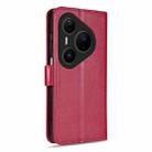 For Huawei Pura 80 Ultra 5G AZNS Sheepskin Texture Flip Leather Phone Case(Red) - 5