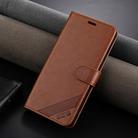 For OPPO K12 AZNS Sheepskin Texture Flip Leather Phone Case(Brown) - 2