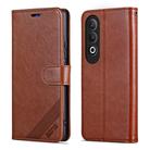 For OPPO K12 AZNS Sheepskin Texture Flip Leather Phone Case(Brown) - 3