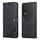 For OPPO K12 AZNS Sheepskin Texture Flip Leather Phone Case(Black) - 3