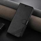 For OPPO K12x 5G AZNS Sheepskin Texture Flip Leather Phone Case(Black) - 2