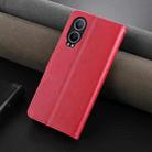 For OPPO K12x 5G AZNS Sheepskin Texture Flip Leather Phone Case(Red) - 3