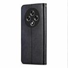 For OPPO A3 5G China AZNS Sheepskin Texture Flip Leather Phone Case(Black) - 3