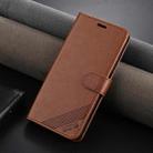 For OPPO A3 Pro 5G Global AZNS Sheepskin Texture Flip Leather Phone Case(Brown) - 2