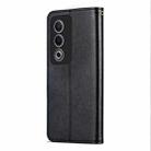 For OPPO K12x 5G Global AZNS Sheepskin Texture Flip Leather Phone Case(Black) - 3