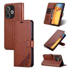 For OPPO A5 Energy / A5 Pro 5G Global AZNS Sheepskin Texture Flip Leather Phone Case(Brown) - 1
