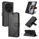 For OPPO Find X8 Ultra AZNS Sheepskin Texture Flip Leather Phone Case(Black) - 1