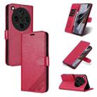 For OPPO Find X8 Ultra AZNS Sheepskin Texture Flip Leather Phone Case(Red) - 1