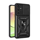 For Samsung Galaxy S23 FE 5G Sliding Camera Cover Design TPU+PC Phone Case(Black) - 1