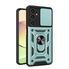 For Samsung Galaxy S23 FE 5G Sliding Camera Cover Design TPU+PC Phone Case(Green) - 1