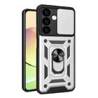 For Samsung Galaxy S24 5G Sliding Camera Cover Design TPU+PC Phone Case(Silver) - 1