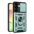 For Samsung Galaxy S24+ 5G Sliding Camera Cover Design TPU+PC Phone Case(Green) - 1