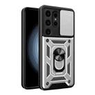 For Samsung Galaxy S24 Ultra 5G Sliding Camera Cover Design TPU+PC Phone Case(Silver) - 1
