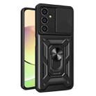 For Samsung Galaxy A05s Sliding Camera Cover Design TPU+PC Phone Case(Black) - 1