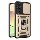 For Samsung Galaxy A05s Sliding Camera Cover Design TPU+PC Phone Case(Gold) - 1