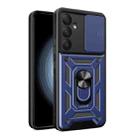 For Samsung Galaxy A55 5G Sliding Camera Cover Design TPU+PC Phone Case(Blue) - 1