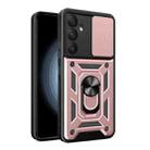 For Samsung Galaxy A55 5G Sliding Camera Cover Design TPU+PC Phone Case(Rose Gold) - 1