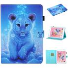 For iPad Air Colored Drawing Stitching Horizontal Flip Leather Case with Holder & Card Slots & Sleep / Wake-up Function & Anti-skid strip(Little Tiger) - 1