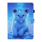 For iPad 9.7 (2018) Colored Drawing Stitching Horizontal Flip Leather Case with Holder & Card Slots & Sleep / Wake-up Function & Anti-skid strip(Little Tiger) - 2